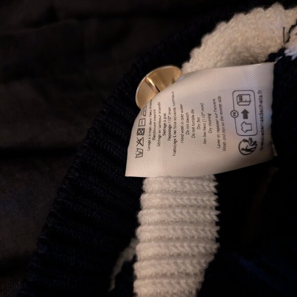 Sezane Gary Jumper Marine / Ecru - Size XS - Picture 5 of 5